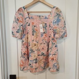 LOFT • Floral Blouse